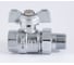 Шаровой кран PROFACTOR PF STANDARD с полусгоном, хром, в/н ручка бабочка, 1/2 дюйма PF UBV 324CW 5