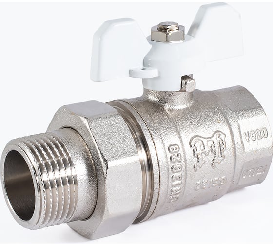 Шаровой кран PROFACTOR с полусгоном PF STANDARD в/н, ручка бабочка 1 дюйм PF UBV 326S