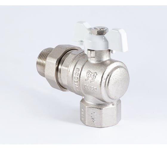 Шаровой кран PROFACTOR PF STANDARD угловой с полусгоном, в/н, ручка бабочка 3/4 дюйма PF UBV 325A