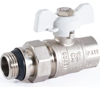 Шаровой кран PROFACTOR PF STANDARD с полусгоном, с уплотнением, в/н, ручка бабочка 1/2 дюйма PF UBV 324 UR