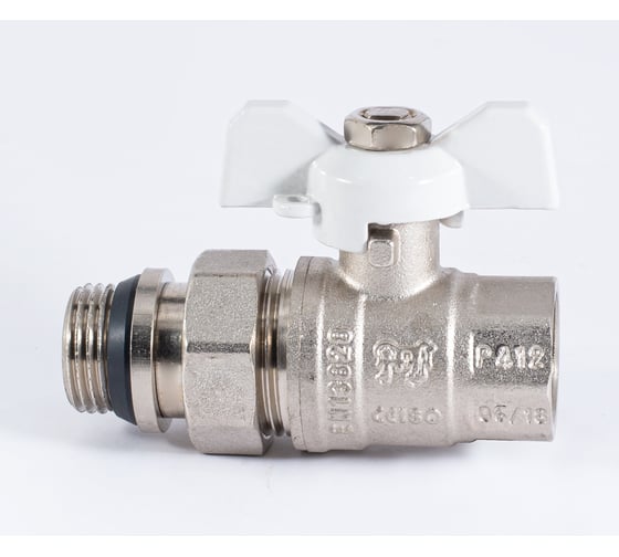 Шаровой кран PROFACTOR PF STANDARD с полусгоном, с уплотнением, в/н, ручка бабочка 1/2 дюйма PF UBV 324 UR
