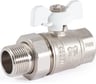 Шаровой кран PROFACTOR PF STANDARD с полусгоном, в/н, ручка бабочка 3/4 дюйма PF UBV 325S