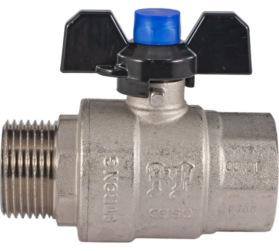 Шаровой кран PROFACTOR PF STRONG ручка бабочка в/н 1 дюйм PF FBV 287