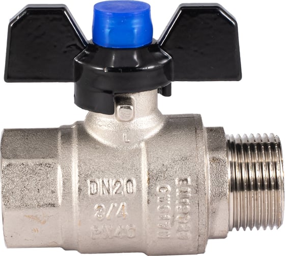 Шаровой кран PROFACTOR PF STRONG ручка бабочка в/н 3/4 дюйма PF FBV 286