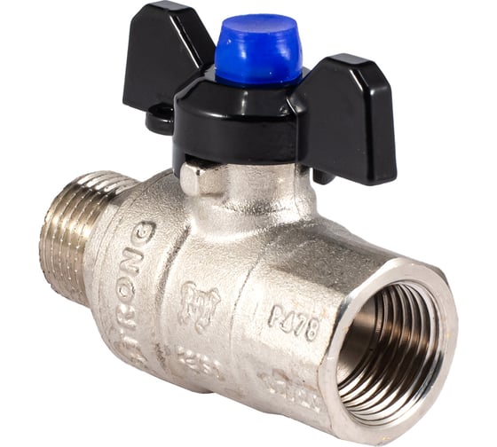 Шаровой кран PROFACTOR PF STRONG ручка бабочка в/н 1/2 дюйма PF FBV 285