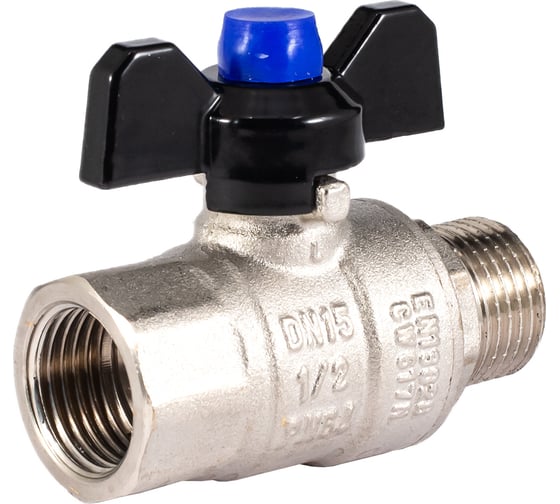 Шаровой кран PROFACTOR PF STRONG ручка бабочка в/н 1/2 дюйма PF FBV 285