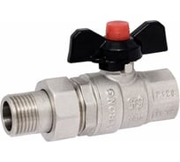 Шаровой кран PROFACTOR с полусгоном PF STRONG ручка бабочка в/н 1/2 дюйма PF UBV 278