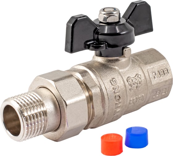 Шаровой кран PROFACTOR с полусгоном PF STRONG ручка бабочка в/н 1/2 дюйма PF UBV 278
