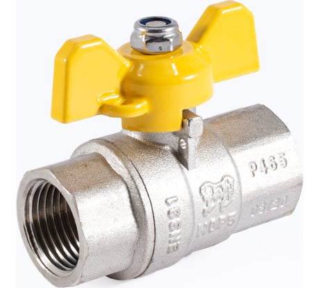 Шаровой кран для газа PROFACTOR PF GAS ручка бабочка, в/в 1/2 дюйма PF GBV 333