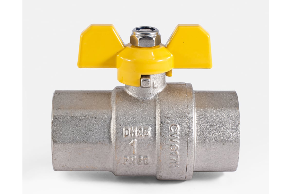 Шаровой кран для газа PROFACTOR PF GAS ручка бабочка, в/в 1 дюйм PF GBV ...