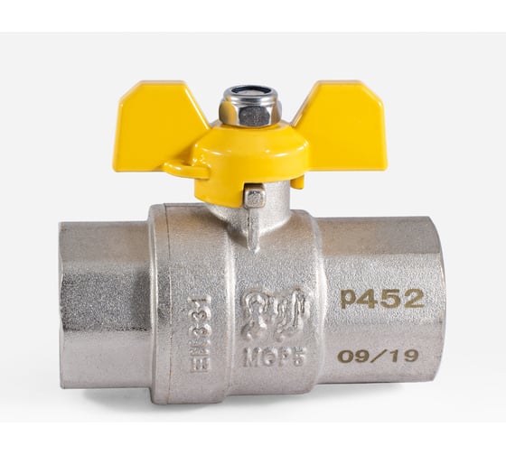 Шаровой кран для газа PROFACTOR PF GAS ручка бабочка, в/в 1 дюйм PF GBV 335
