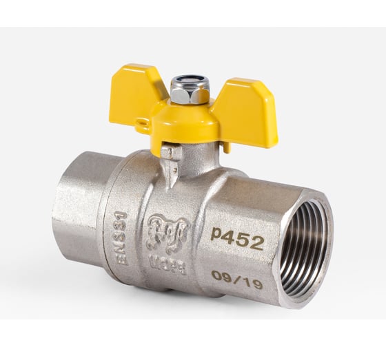 Шаровой кран для газа PROFACTOR PF GAS ручка бабочка, в/в 1 дюйм PF GBV 335