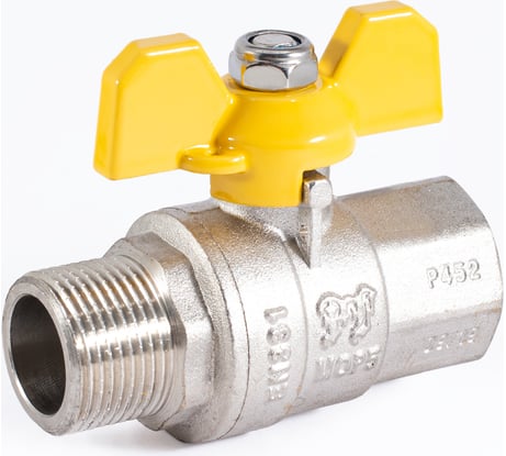 Шаровой кран для газа PROFACTOR PF GAS ручка бабочка, в/н 3/4 дюйма PF GBV 337