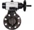Затвор дисковый DN.ru НПВХ-НПВХ-E-2W-Fb-ISO Дн200 Ру10, пневмопривод, пневмораспр. D050-83042 1