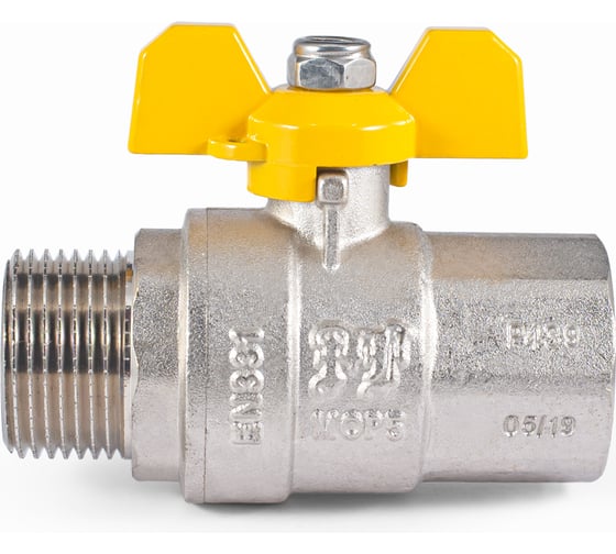 Шаровой кран для газа PROFACTOR PF GAS в/н бабочка 1 дюйм PF GBV 338