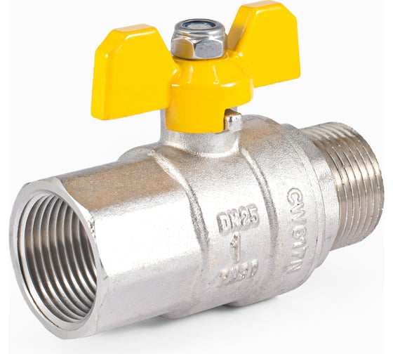 Шаровой кран для газа PROFACTOR PF GAS в/н бабочка 1 дюйм PF GBV 338