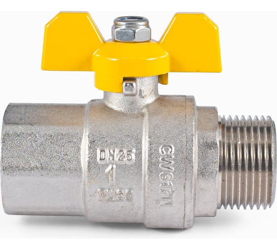 Шаровой кран для газа PROFACTOR PF GAS в/н бабочка 1 дюйм PF GBV 338