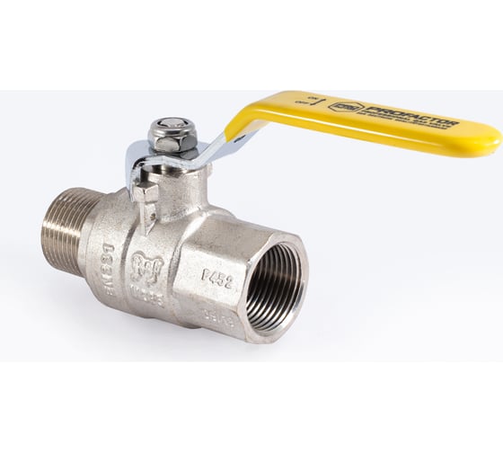 Шаровой кран для газа PROFACTOR PF GAS ручка рычаг, в/н 3/4 дюйма PF GBV 346