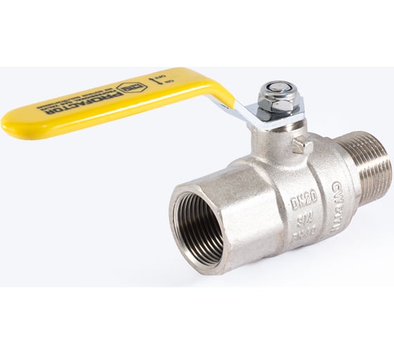 Шаровой кран для газа PROFACTOR PF GAS ручка рычаг, в/н 3/4 дюйма PF GBV 346