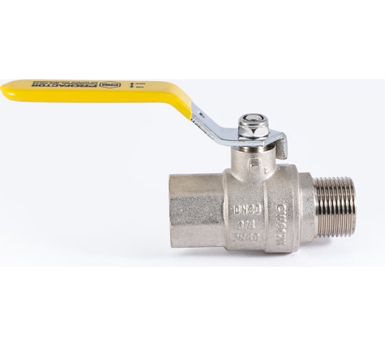 Шаровой кран для газа PROFACTOR PF GAS ручка рычаг, в/н 3/4 дюйма PF GBV 346