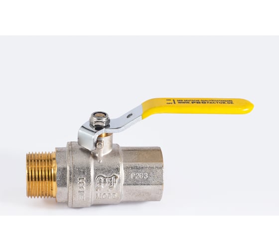 Шаровой кран для газа PROFACTOR PF GAS ручка рычаг, в/н 1 дюйм PF GBV 347