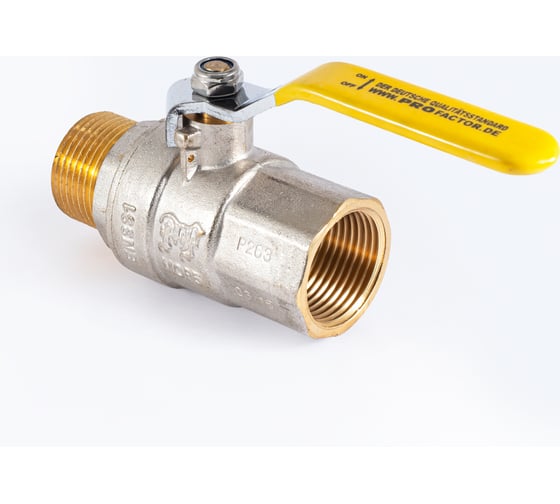 Шаровой кран для газа PROFACTOR PF GAS ручка рычаг, в/н 1 дюйм PF GBV 347
