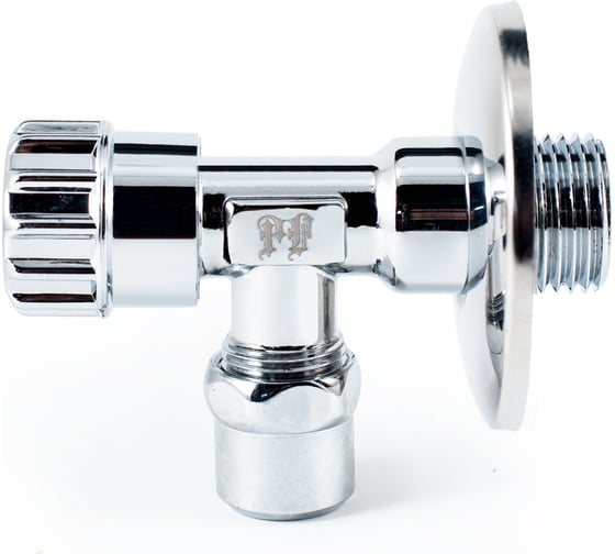 Угловой вентиль для бытовой техники PROFACTOR PF CHROME н/цанга 1/2 дюйма х 10мм PF BAV 362C