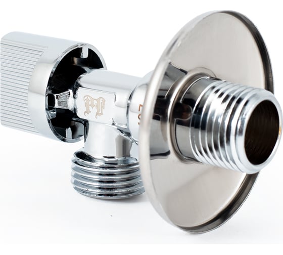 Угловой шаровой кран для бытовой техники PROFACTOR PF CHROME н/н 1/2 дюйма х 1/2 дюйма PF BAV 357