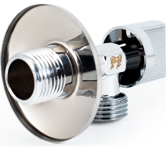 Угловой шаровой кран для бытовой техники PROFACTOR PF CHROME н/н 1/2 дюйма х 1/2 дюйма PF BAV 357
