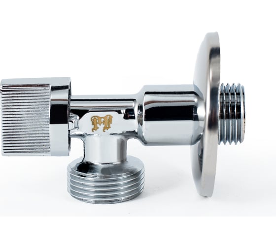 Угловой шаровой кран для бытовой техники PROFACTOR PF CHROME н/н 1/2 дюйма х 3/4 дюйма PF BAV 358