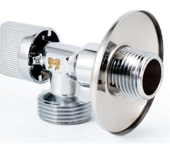 Угловой шаровой кран для бытовой техники PROFACTOR PF CHROME н/н 1/2 дюйма х 3/4 дюйма PF BAV 358