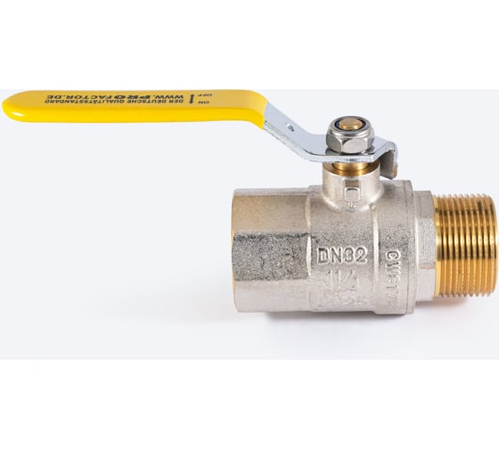 Шаровой кран для газа PROFACTOR PF GAS ручка рычаг, в/н 1 1/4 дюйма PF GBV 348
