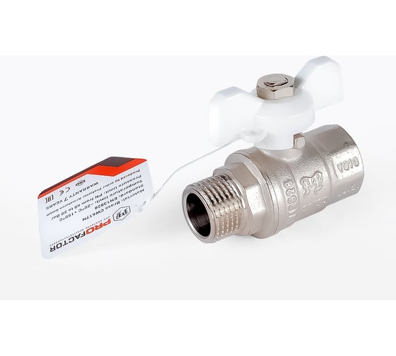 Шаровой кран PROFACTOR PF STANDARD в/н бабочка 1/2 дюйма PF FBV 303