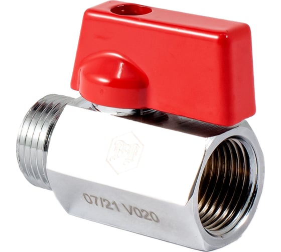 Шаровой кран PROFACTOR PF CHROME MINI для бытовой техники в/н 3/8 PF BMV 352.10