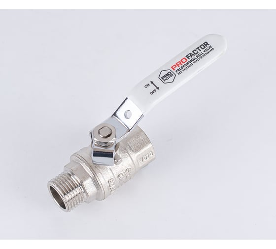 Шаровой кран PROFACTOR PF STANDARD ручка рычаг в/н 1/2 PF FBV 315