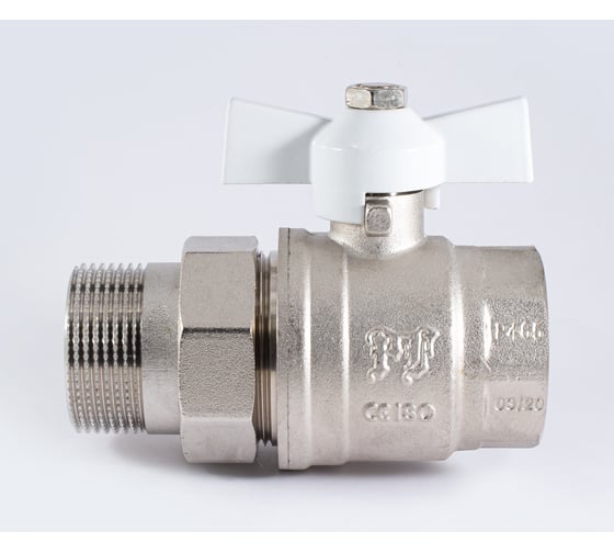 Шаровой кран PROFACTOR PF STANDARD с полусгоном, в/н, ручка бабочка, 1 1/4 дюйма PF UBV 327S