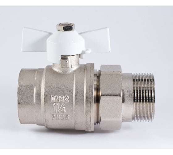 Шаровой кран PROFACTOR PF STANDARD с полусгоном, в/н, ручка бабочка, 1 1/4 дюйма PF UBV 327S