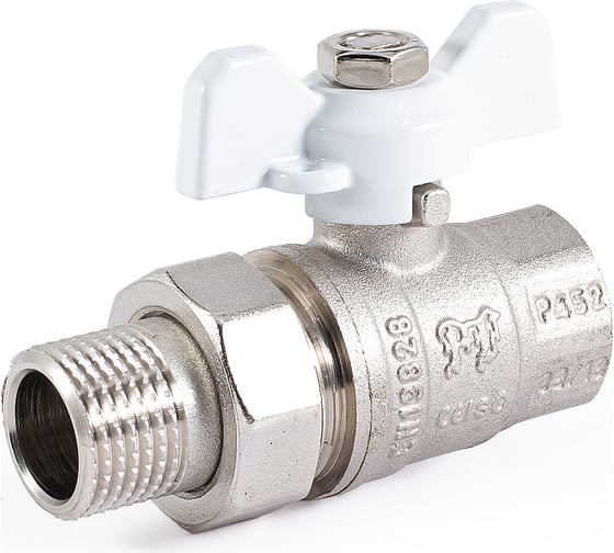 Шаровой кран PROFACTOR PF STANDARD с полусгоном ручка бабочка в/н 1/2 PF UBV 324S