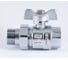 Шаровой кран PROFACTOR PF STANDARD с полусгоном, хром, в/н, ручка бабочка 3/4 дюйма PF UBV 325CW 2