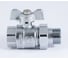 Шаровой кран PROFACTOR PF STANDARD с полусгоном, хром, в/н, ручка бабочка 3/4 дюйма PF UBV 325CW 5