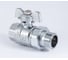 Шаровой кран PROFACTOR PF STANDARD с полусгоном, хром, в/н, ручка бабочка 3/4 дюйма PF UBV 325CW 6