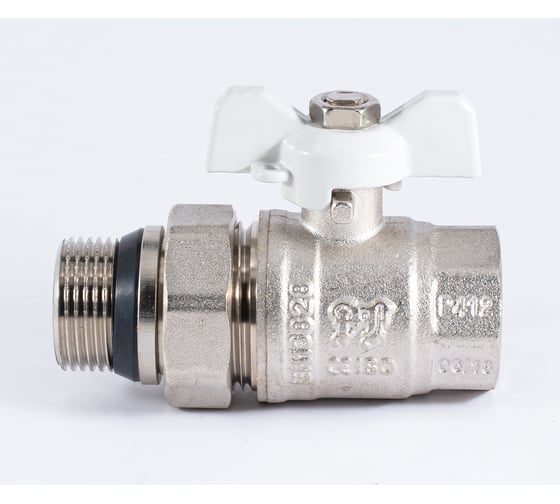 Шаровой кран PROFACTOR PF STANDARD с полусгоном, с уплотнением, в/н, ручка бабочка, 3/4 дюйма PF UBV 325 UR