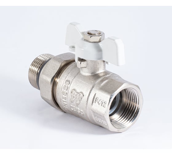 Шаровой кран PROFACTOR PF STANDARD с полусгоном, с уплотнением, в/н, ручка бабочка, 3/4 дюйма PF UBV 325 UR