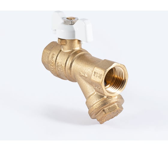 Шаровой кран PROFACTOR с фильтром PF STANDARD ручка бабочка, в/в 1/2 дюйма PF BYS 330W