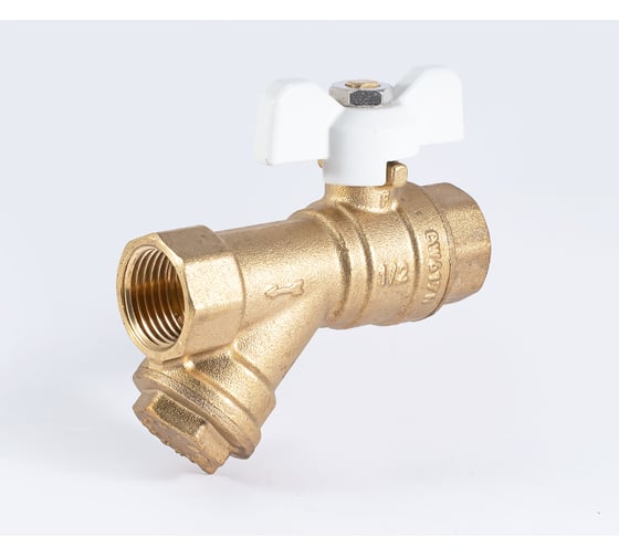 Шаровой кран PROFACTOR с фильтром PF STANDARD ручка бабочка, в/в 1/2 дюйма PF BYS 330W