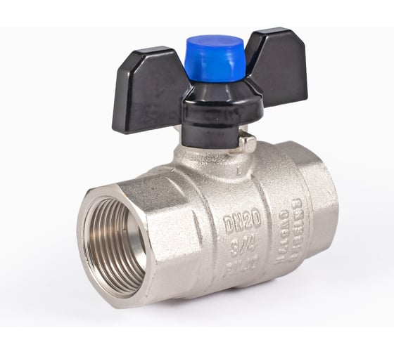 Шаровой кран PROFACTOR PF STRONG ручка бабочка, в/в 3/4 дюйма PF FBV 283