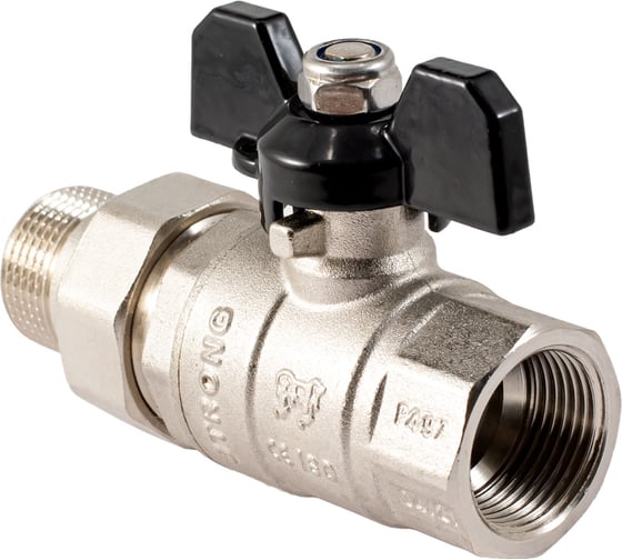 Шаровой кран PROFACTOR с полусгоном PF STRONG ручка бабочка в/н 3/4 дюйма PF UBV 279