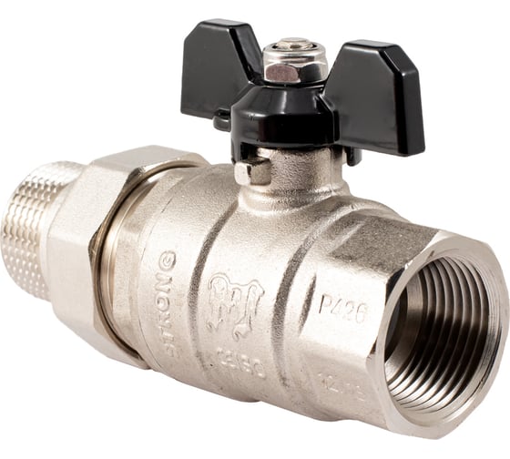 Шаровой кран PROFACTOR с полусгоном PF STRONG ручка бабочка  в/н 1 дюйм PF UBV 280