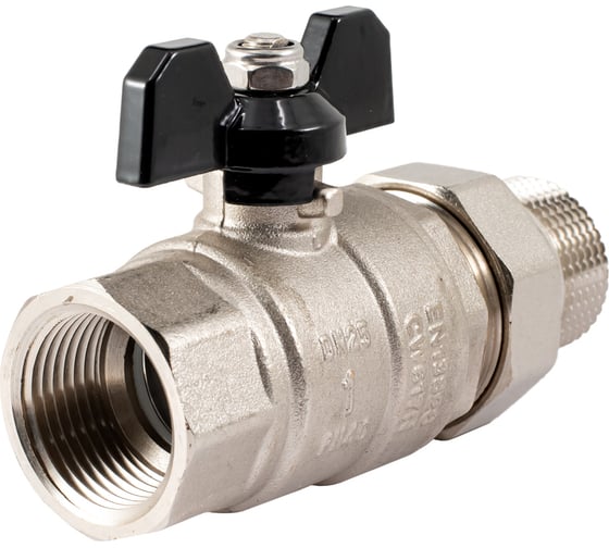 Шаровой кран PROFACTOR с полусгоном PF STRONG ручка бабочка  в/н 1 дюйм PF UBV 280
