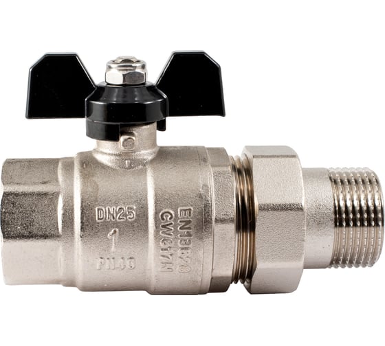 Шаровой кран PROFACTOR с полусгоном PF STRONG ручка бабочка  в/н 1 дюйм PF UBV 280